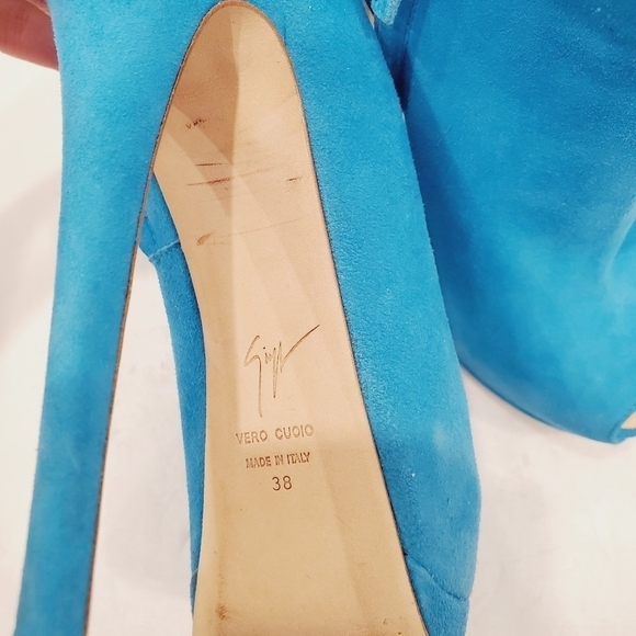 Giuseppe Zanotti Turquoise Booties - Picture 8 of 9